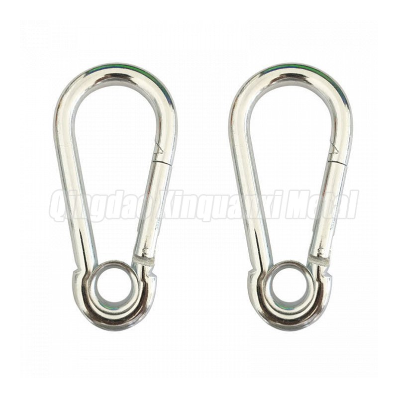 Galvanized Snap Hook With Eyelet DIN5299 A_Snap Hook With Eyelet